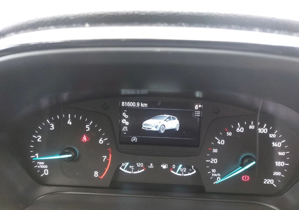 Ford Fiesta cena 34700 przebieg: 81600, rok produkcji 2018 z Poniec małe 191